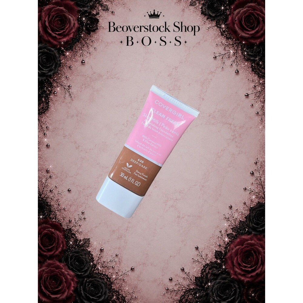 New CoverGirl Clean Fresh Skin Milk Nourishing Foundation – 630 Deep/Dark